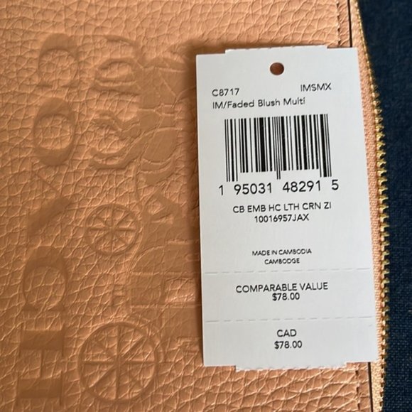 Coach Corner Zip Wristlet In Colorblock With Horse And Carriage - Picture 3 of 16